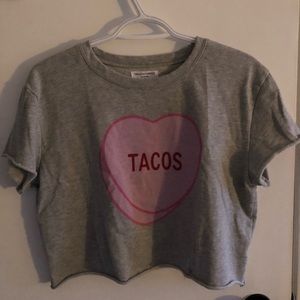 Cropped taco t-shirt